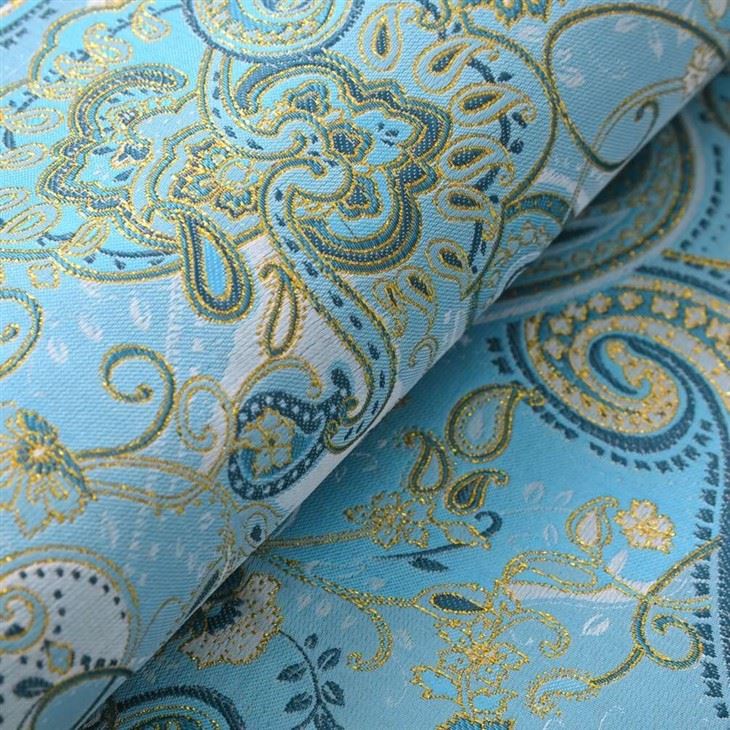 Royal Blue Paisley Jacquard Suit Fabric – F145 Blazer Collection best