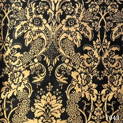 Hágæða Jacquard jakkaföt dúkur Black Notch Lapel formlegur jakki