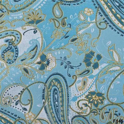 Royal Blue Paisley Jacquard jakkafataefni – F145 Blazer Collection