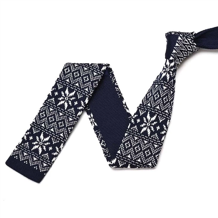 Perfect Gift Durable Soft Vibrant Colors Floral Knit Ties